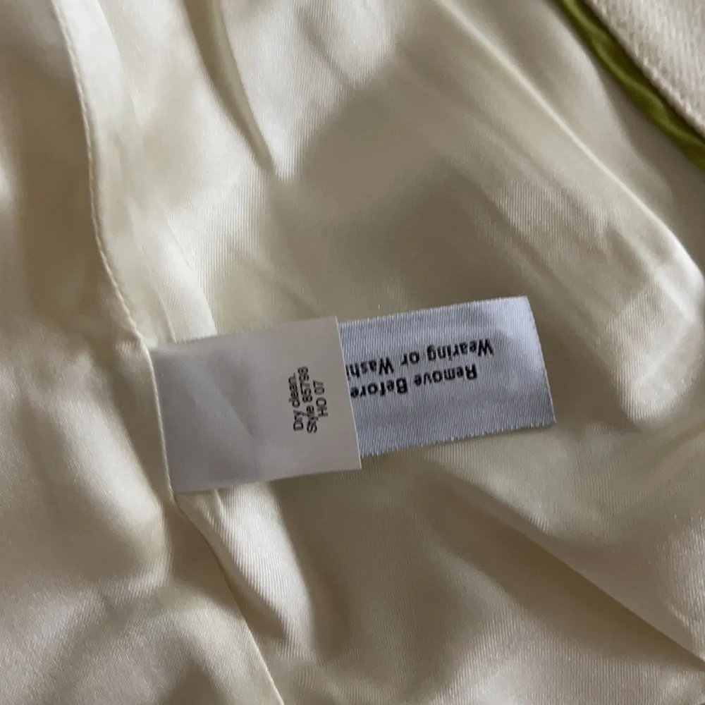 NWT J. Crew Lexington Wool Blazer Cream Yellow Trim Preppy Equestrian Size 4